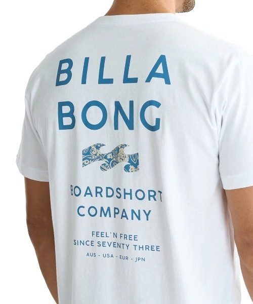 「BILLABONG」 半袖Tシャツ LARGE ライトブルー メンズ_画像4