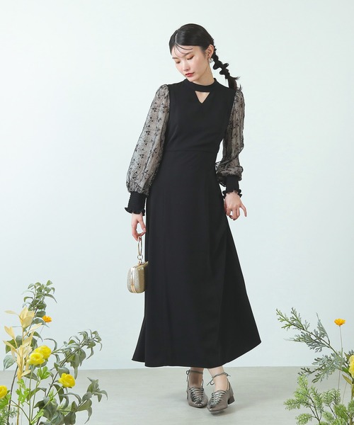 「Kana」 長袖ワンピース M ベージュ レディース_画像9