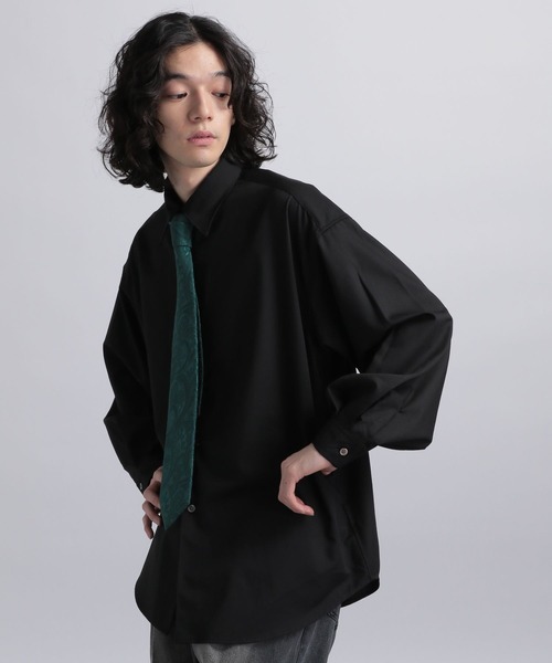 「HARE」 長袖シャツ MEDIUM ブラウン メンズ_画像9