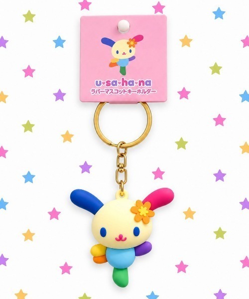 nini toys キーホルダー 「nini toys」「サンリオ」ウサハナ/PVC