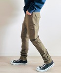 カーゴパンツ カーゴパンツ ストレッチ ちょい...の詳細画像2