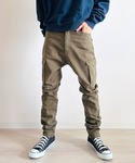 カーゴパンツ カーゴパンツ ストレッチ ちょい...の詳細画像1