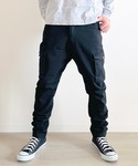 カーゴパンツ カーゴパンツ ストレッチ ちょい...の詳細画像5