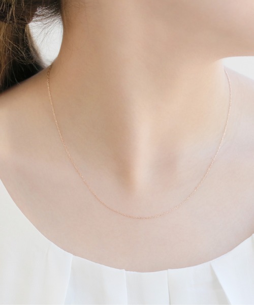 Jewel closet by L&Co. ネックレス K10 スリム アズキチェーン