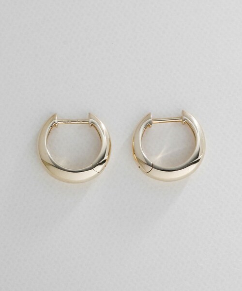 COCOSHNIK（ココシュニック） ピアス K10月甲中折れ フープピアス