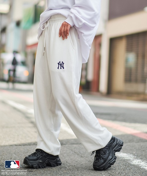 【MLB × Kith】ヤンキース　スエットパンツ MLB ワイドパンツ スウェットパンツ ジャージ 「MLB/メジャーリーグ