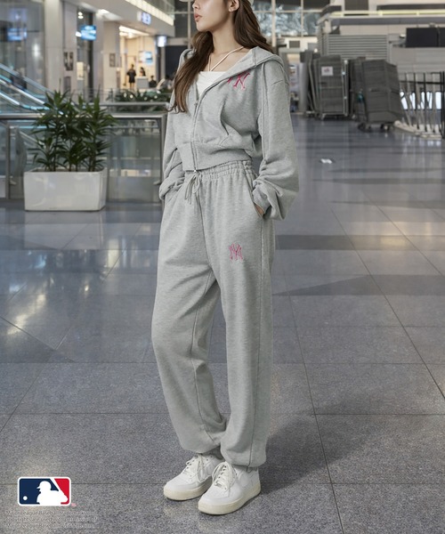 SNIDEL 【MLB】ワンポイントフーディー・スウェットパンツ SNIDEL - snidel スナイデル MLB ワンポイントフーディー スウェット