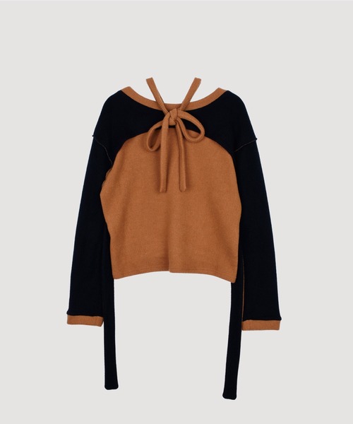 トップス VIAVANDA  HALTER NECK SWEATSHIRTS VIAVANDA 2WAY HALTER NECK SWEATSHIRTS