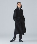 ノーカラーコート コート ラップガウン リバー...の詳細画像5