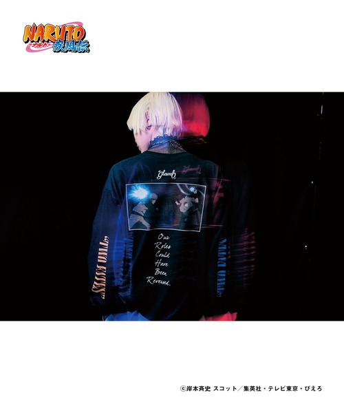 glamb（グラム） tシャツ Naruto vs Sasuke Long Sleeves T / ナルト