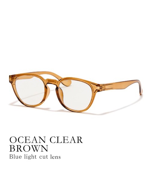 Jugaad14 伊達メガネ メガネ 眼鏡 「jugaad14」OCEAN CLEAR blue