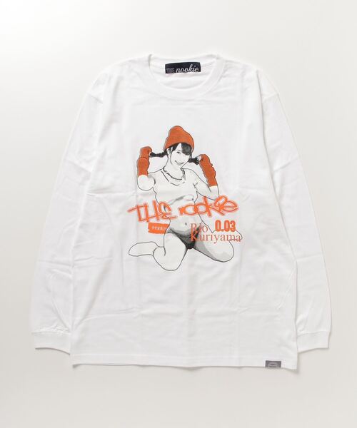 tシャツ 「THE nookie LOVE Rio Kuriyama」PORTRAIT TEE レディース メンズ tシャツ /THE nookie LOVE Rio Kuriyama/PORTRAIT L/S TEE
