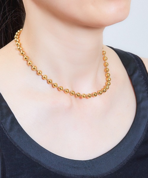 Zoule（ゾーラ） ネックレス ゾーラ:stainless N-22 ステンレス ボール