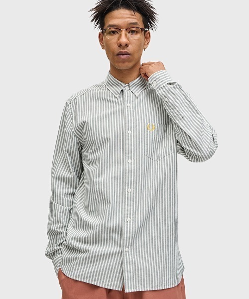 FRED PERRY（フレッドペリー） シャツ Stripe Oxford Shirt