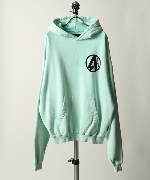 トレーナー スウェット 「ADAMPATEK/アダムパテック」sulfur dyeing brushed back pullover hoodie /