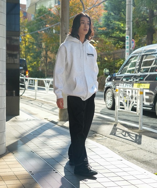 THRASHER（スラッシャー） パーカー 裏起毛 HOMETOWN emb ZIP HOODIE
