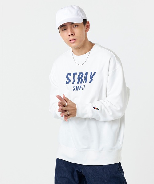スウェット・トレーナー EXTRAORDINARY R.S.P STANDARD FIT CREW White トレーナー メンズ レディース スウェット 長袖 無地 プリント