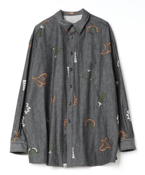 ohta レディース　シャツ ohta シャツ 「ohta」 shisyu black denim shirts メンズ