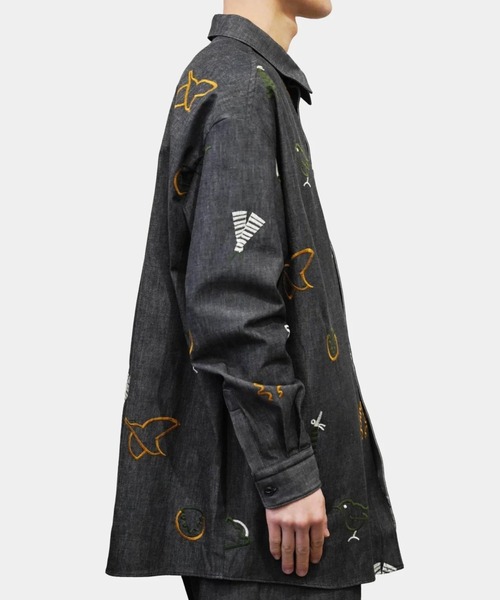 ohta レディース　シャツ ohta シャツ 「ohta」 shisyu black denim shirts メンズ