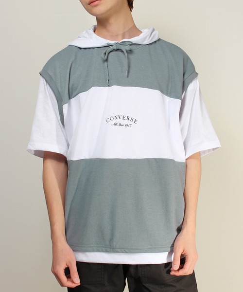 CONVERSE tシャツ 「CONVERSE/コンバース」鹿の子フェイク