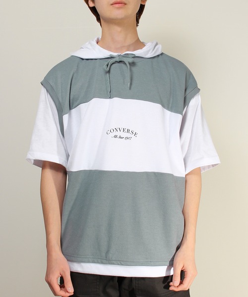 CONVERSE tシャツ 「CONVERSE/コンバース」鹿の子フェイク