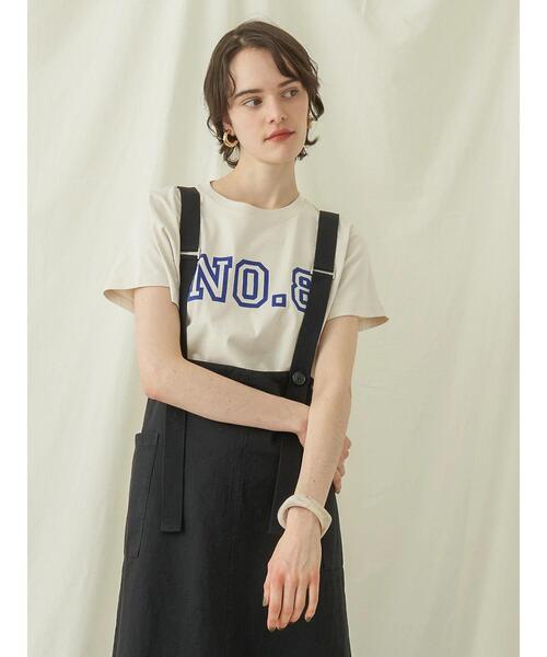 tシャツ ラインストーンフロッキープルオーバー レディース STRAWBERRY-FIELDS tシャツ ラインストーンフロッキープル