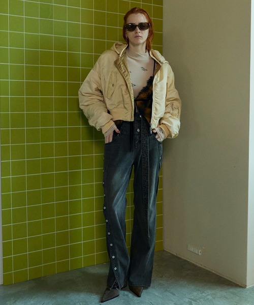 MAISON SPECIAL tシャツ BLESSING Flocky Print Turtleneck Tops