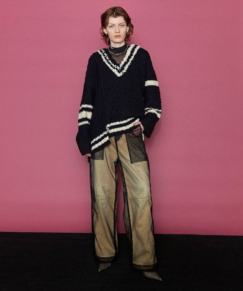 MAISON SPECIAL tシャツ BLESSING Flocky Print Turtleneck Tops