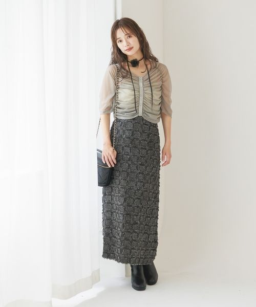 mysty woman tシャツ シャーリングラメシアートップス 140923