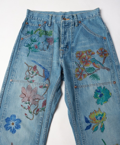 AMOK ハンドペイントデニムパンツ amok（アモク）の「HANDPAINT DENIM PANTS（デニムパンツ）」 - WEAR