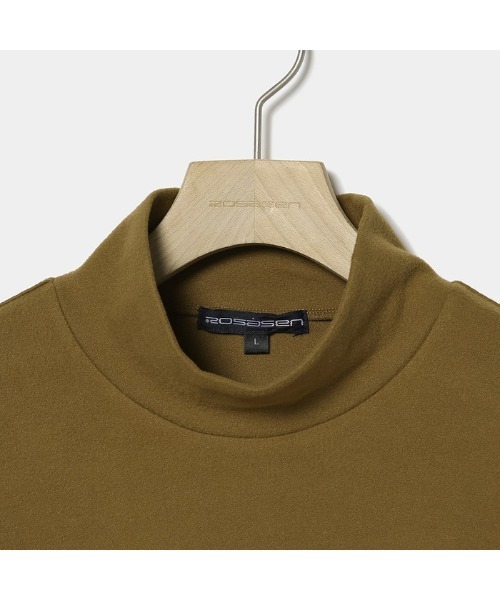 ROSASEN 長袖シャツ マイクロ生地モックネック Rosasen tシャツ 「Rosasen/GOLF」マイクロフリース長袖モック