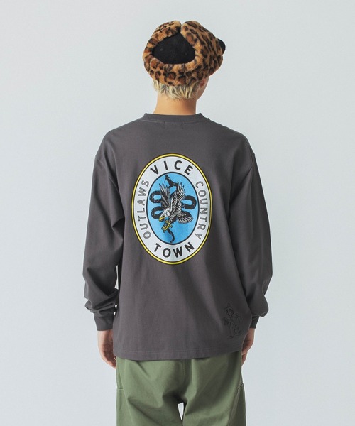 早い者勝ち 大人気 XLARGE VICE TOWN HEAVYWEIGHT L/S TEE XLARGE tシャツ VICE TOWN HEAVYWEIGHT L/S TEE メンズ