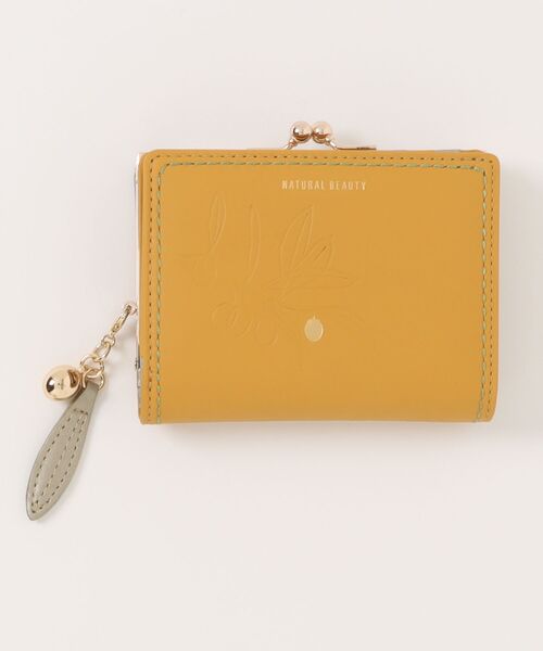 ★新品★NATURAL BEAUTY ゴールド 二つ折り財布 NATURAL BEAUTY（ナチュラルビューティー） 財布 折財布 アテナ