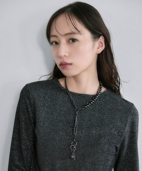 HARE（ハレ） ネックレス ボールミックスラリエットネックレス(HARE