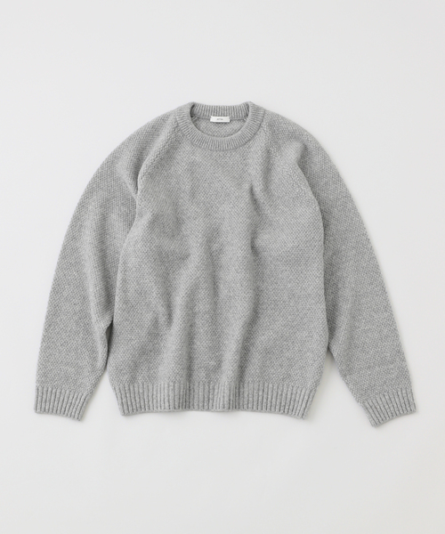 ATON（エイトン） セーター ニット LAMBS WOOL CREWNECK SWEATER
