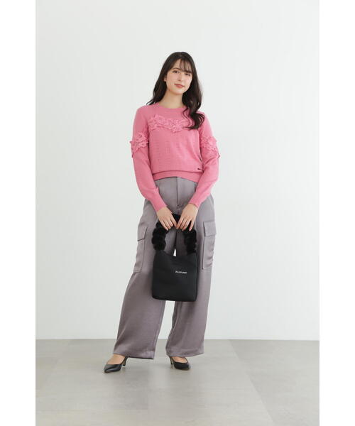 JILL STUART トートバッグ フェイクファーハンドルビーフリー