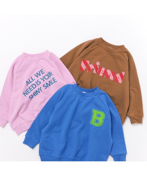 BREEZE トレーナー カラフルロゴトレーナー キッズ 子供服