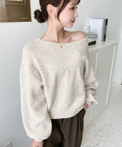 ショルダータックショートニット ecoc157.jpg