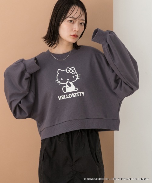 sanrio（サンリオ） トレーナー スウェット 「HELLO KITTY」ショート