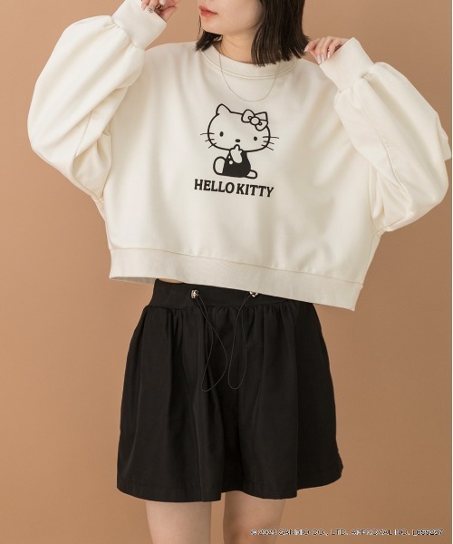 sanrio（サンリオ） トレーナー スウェット 「HELLO KITTY」ショート