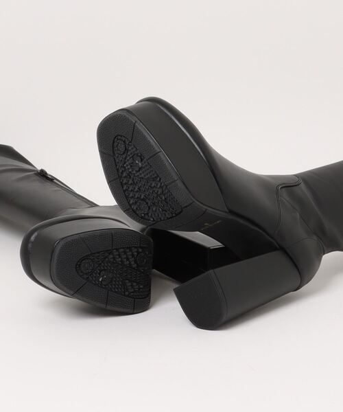 Mafmof（マフモフ） ブーツ 13cmチャンキーヒールストレッチロング