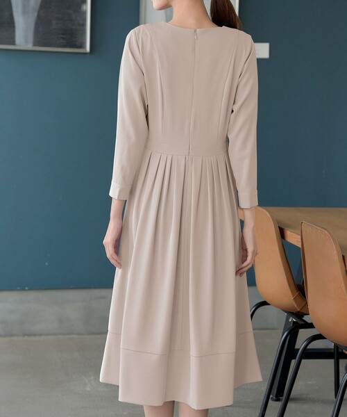 Tiaclasse ワンピース リボンベルトフレアワンピース : ZOZOTOWN Yahoo