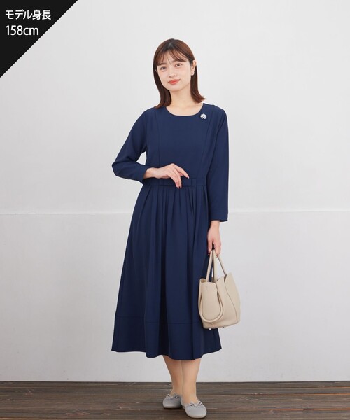 Tiaclasse ワンピース リボンベルトフレアワンピース : ZOZOTOWN Yahoo