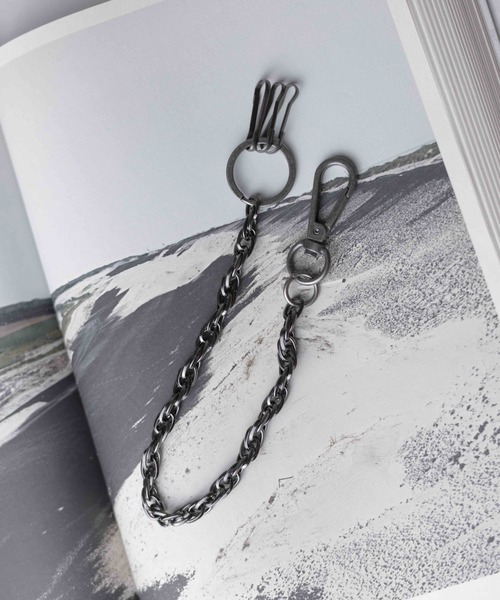 シルバー ツイストデザイン ウォレットチェーン NO WAY ウォレットチェーン /ツイストデザインウォレットチェーン