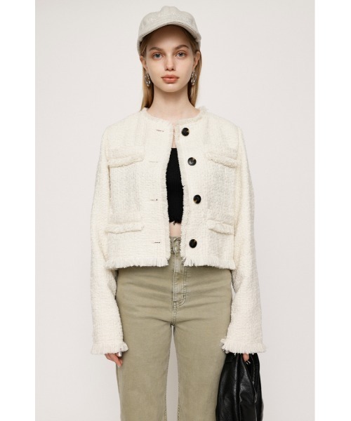 SLY（スライ） ツイードジャケット FREE ブラック レディース