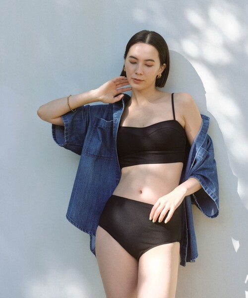 グリーンレーベルリラクシング　水着　リボンビスチェ&ショーツ　スイムウェア green label relaxing（グリーンレーベルリラクシング）の