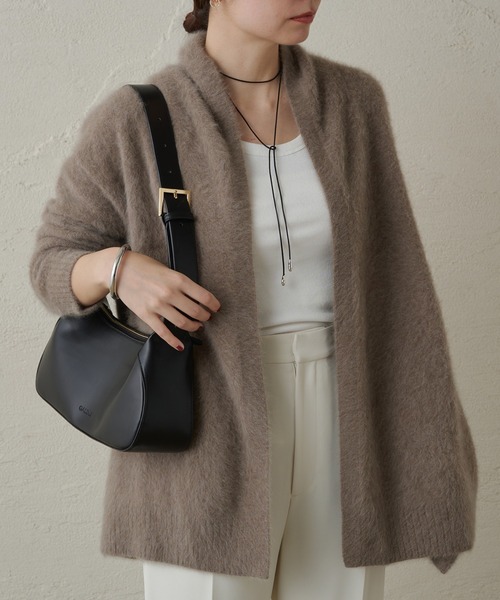 Loungedress ラウンジドレス　 2WAYニット　カーディガン Loungedress ラウンジドレス 2WAYニット カーディガン FURウール2WAY