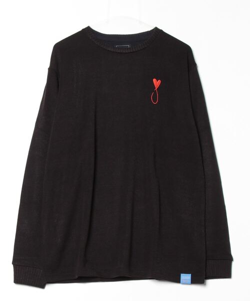 も*ん様 長袖カットソー ブラック ♡メゾンオノレ♡ メンズ MAISON HONORE（メゾンオノレ） tシャツ Knit Long Tee メンズ