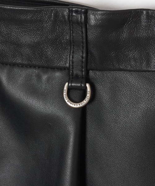 パンツ SPANISH LAMB LEATHER SHORT TROUSERS メンズの画像