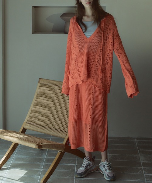 Muel Chic（ミュエルシック） カーディガン Mill mesh knit ミル